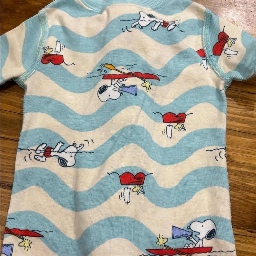 Hanna Andersson Peanuts Snoopy Onesie Size 6-12 Months - Picture 3 of 3